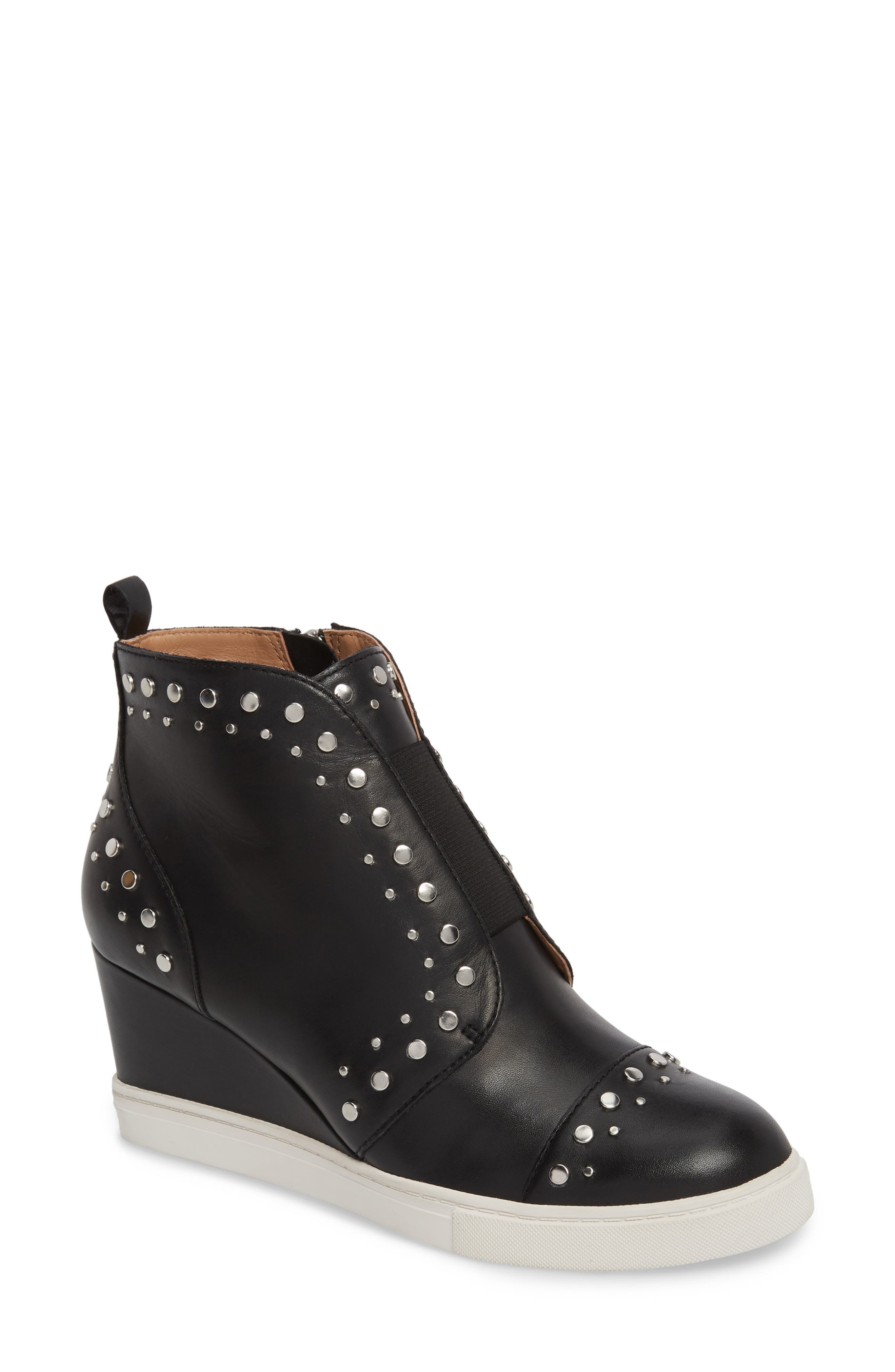 Linea Paolo Felicity Wedge Sneaker, Black