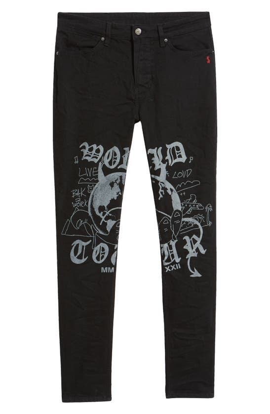 Ksubi World Tour Van Winkle Devil Smash Jeans In Blue/ Black | ModeSens