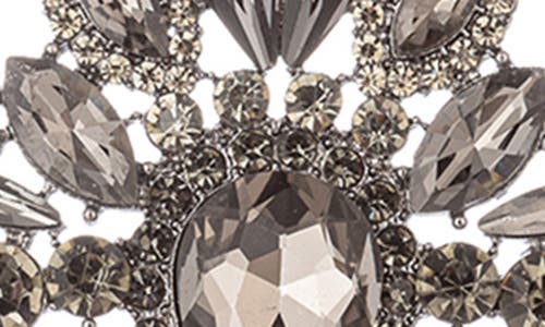 Eye Candy Los Angeles Albany Crystal Statement Earrings In Silver