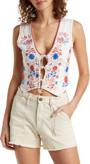 Free People In Bloom Embroidered Tank | Nordstrom