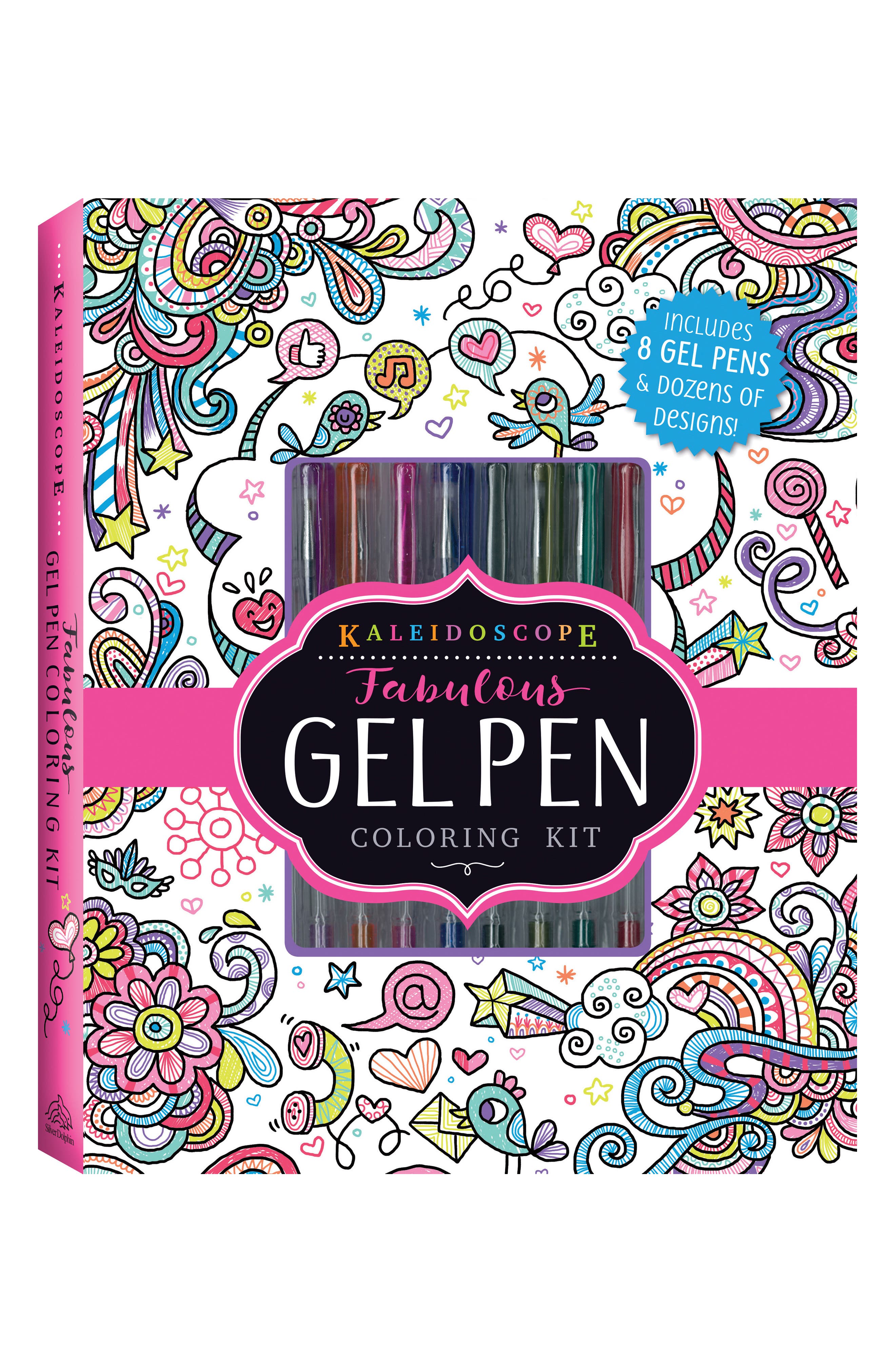 ISBN 9781684123070 product image for 'Kaleidoscope: Fabulous Gel Pen' Coloring Kit | upcitemdb.com