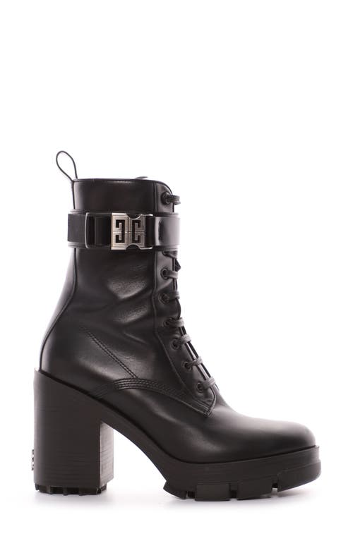 Givenchy Terra 4G Buckle Combat Boot in Black