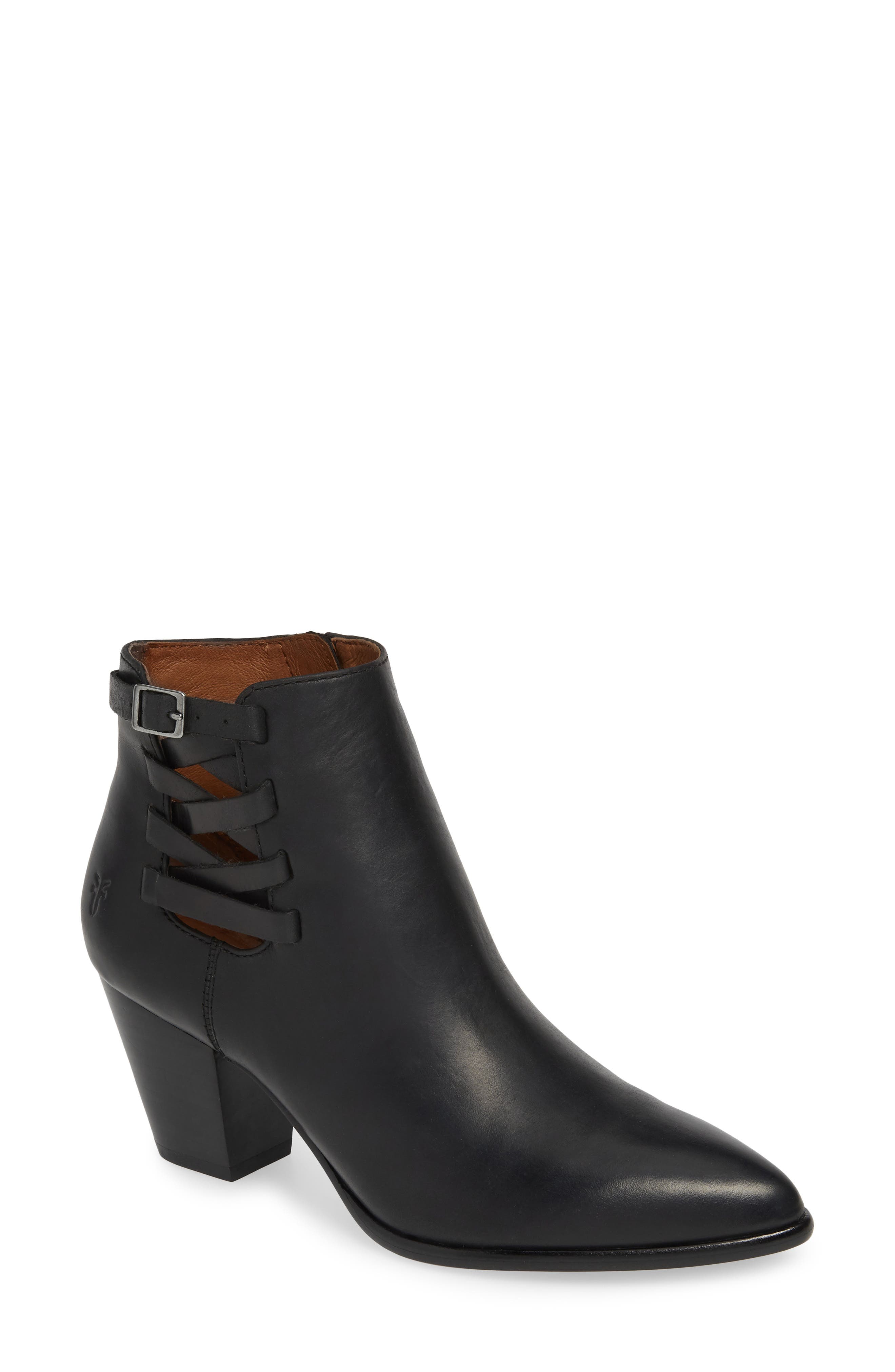 frye reed strappy bootie
