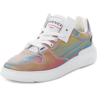 Givenchy Hologram Perforated Low Top Sneaker, White