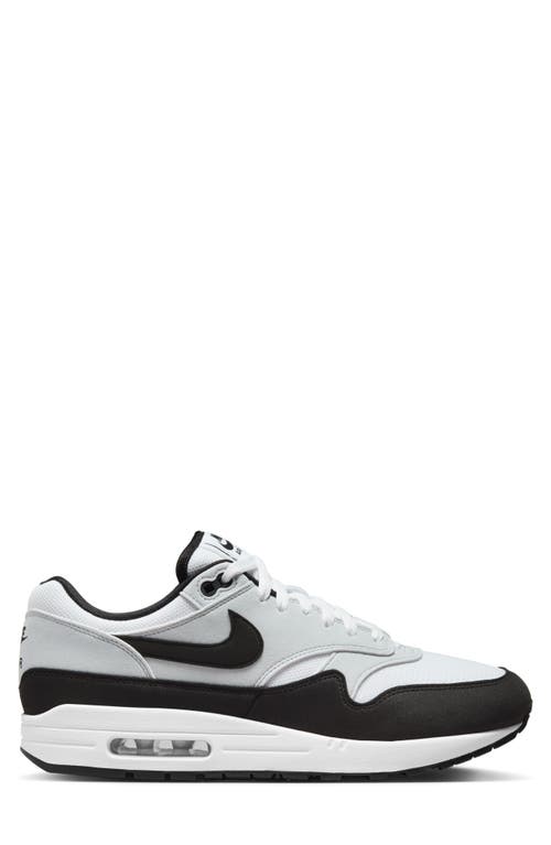 Shop Nike Air Max 1 Sneaker In White/black/pure Platinum