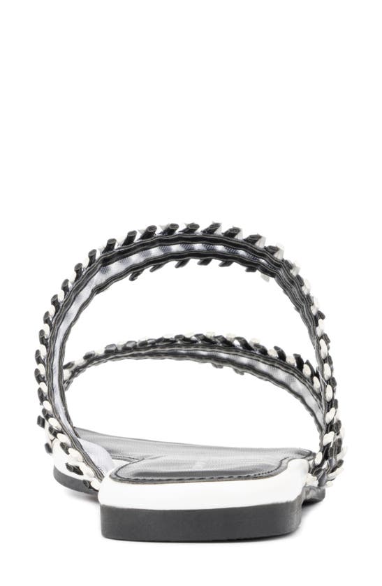 Fashion To Figure Pammy Sandal In Black/ White