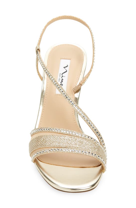 Nina Abbi Slingback Sandal In Soft Platino