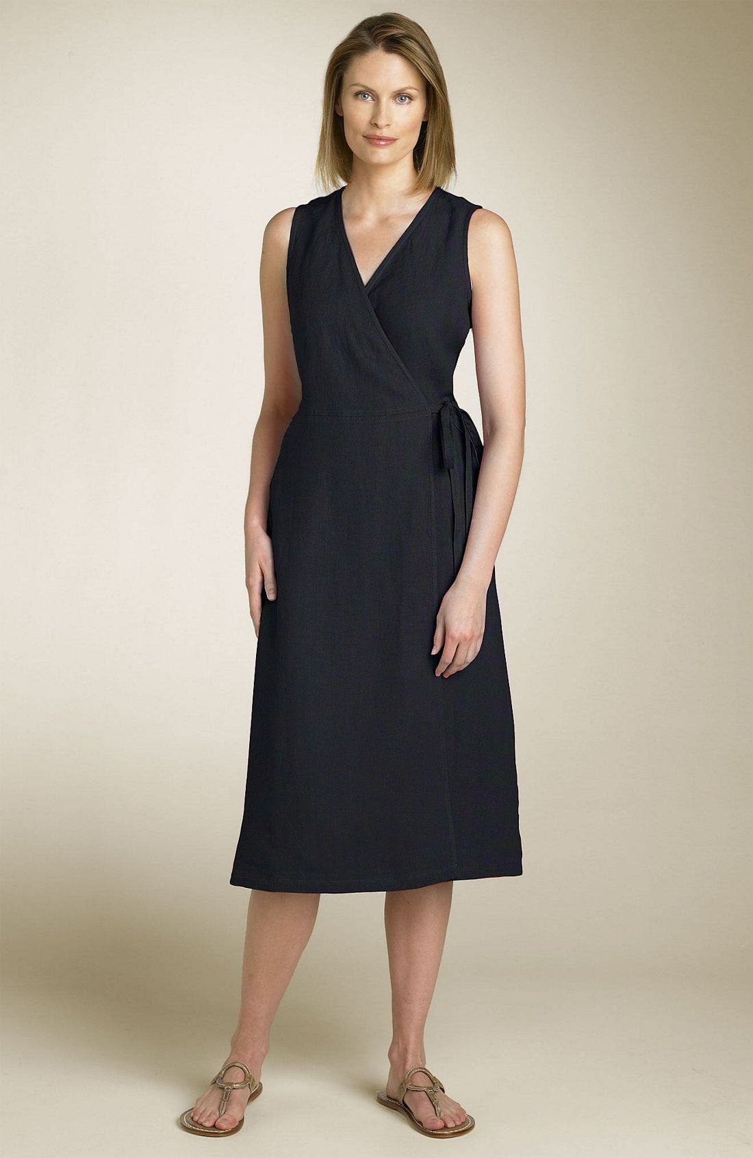 eileen fisher wrap dress