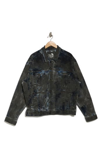 Prps Plan Denim Jacket In Blue Asphalt