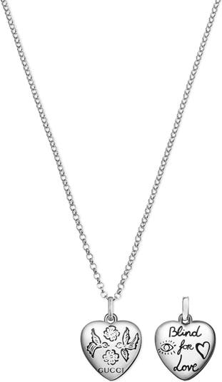 Gucci Blind for Love Pendant Necklace |
