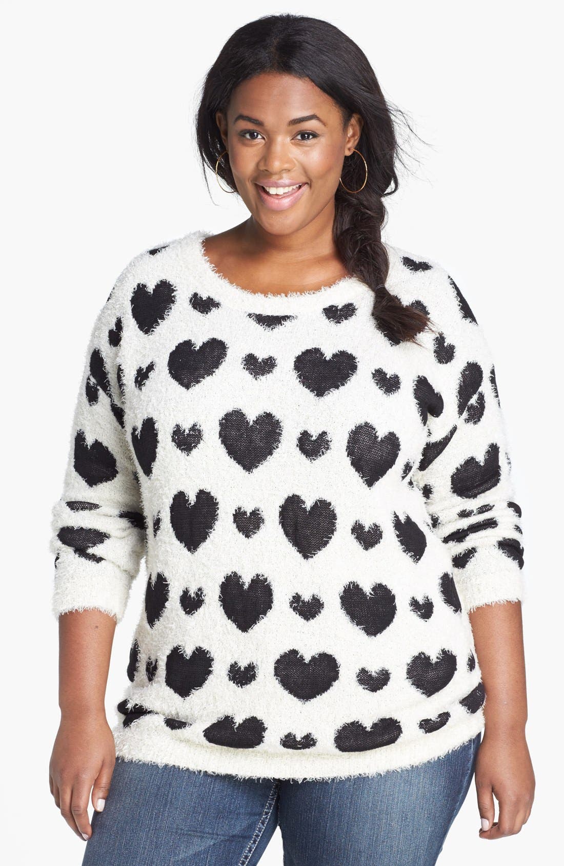 plus size eyelash sweater