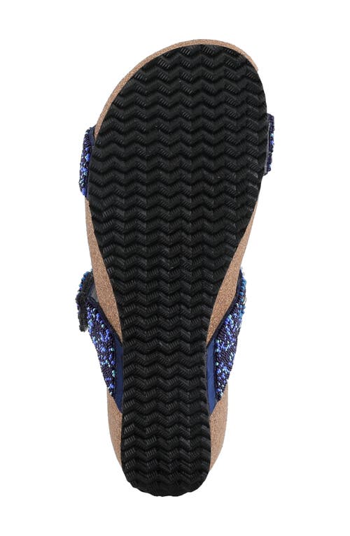 Shop Azura By Spring Step Bahama Embellished Slide Sandal In Navy Multi