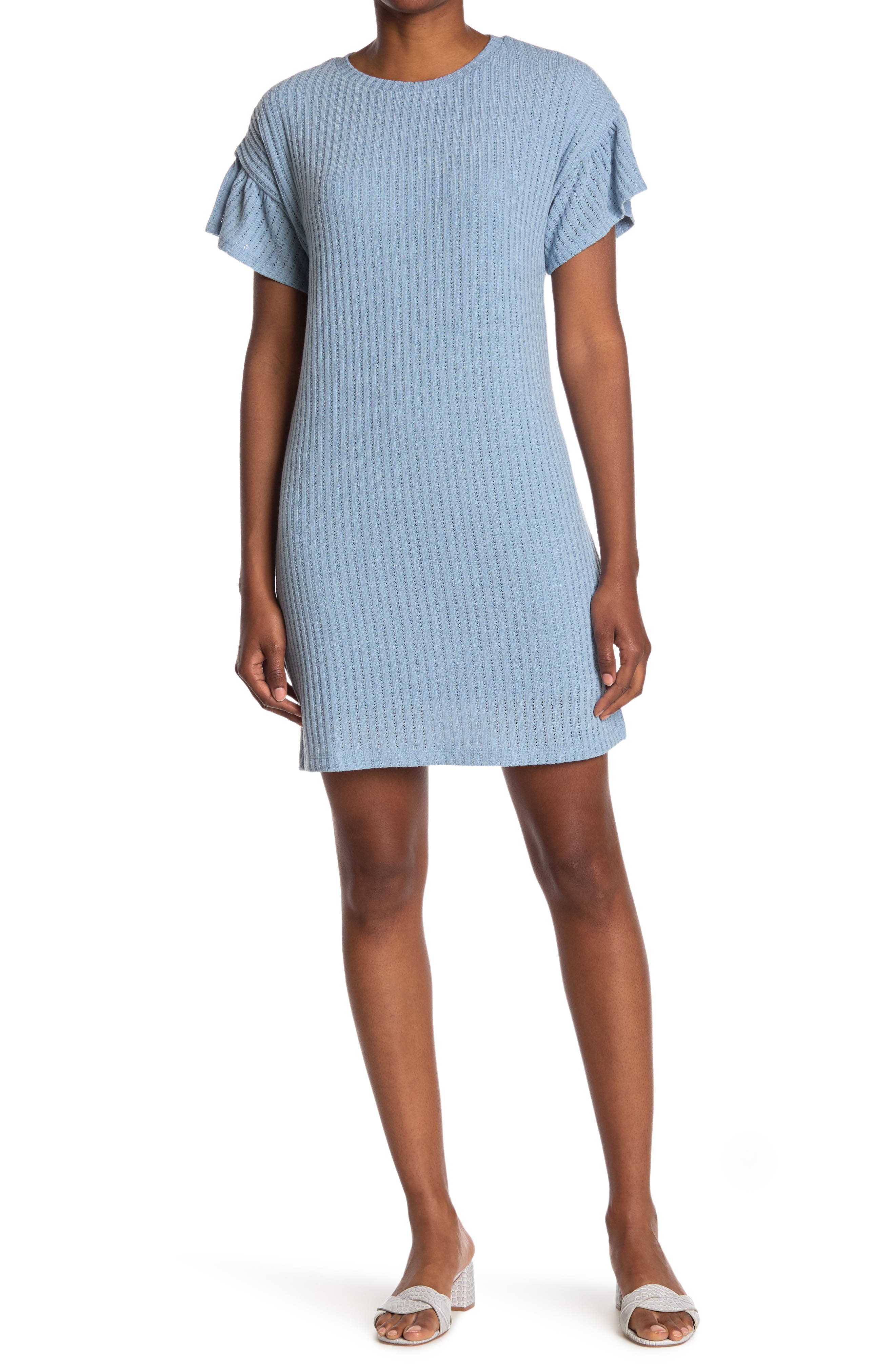 ribbed shift dress