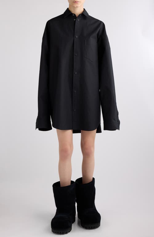 Balenciaga Outerwear Oversize Cotton Poplin Shirt at Nordstrom,