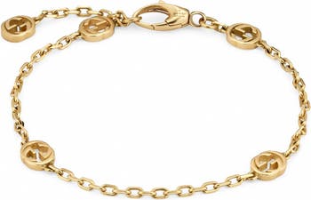 Wide 18K Gold Foundation Bracelet | Thick Square Chain Bracelet | Cadar Small