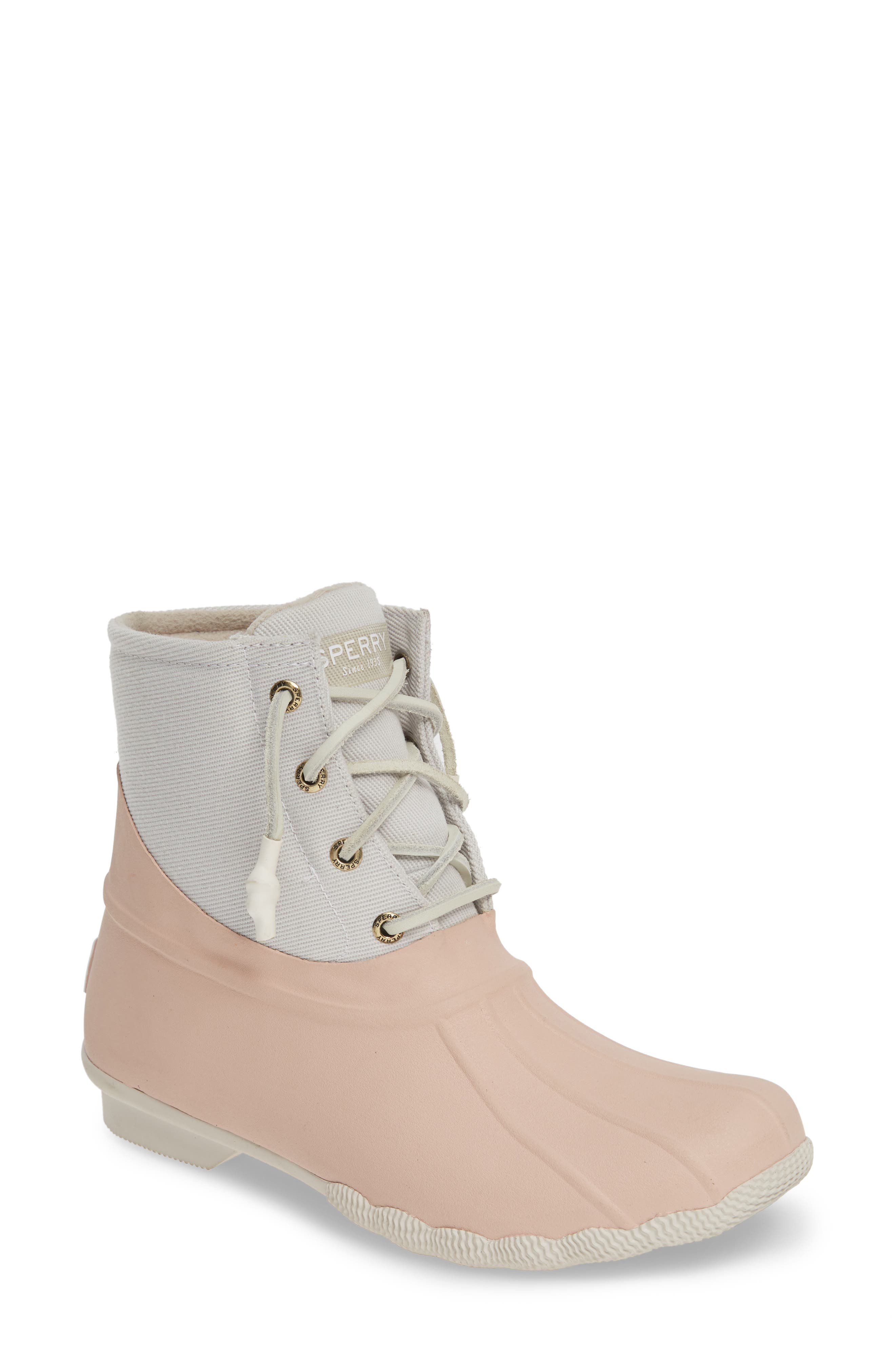sperry boots ivory