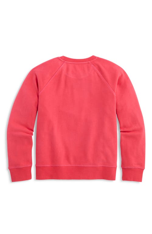 Shop Vineyard Vines Kids' Cotton Blend Graphic Sweatshirt In Crab Shell