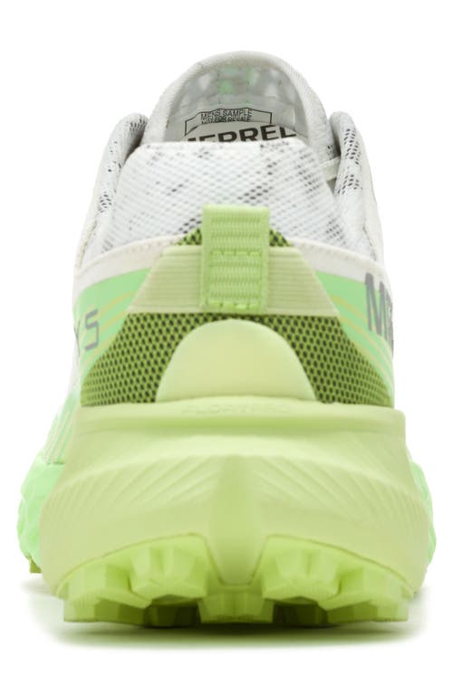Merrell Agility Peak 5 Trail Running Shoe In White/hyalite