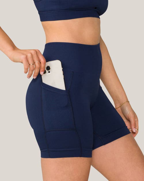 Shop Alala Barre Pocket Short In Navy