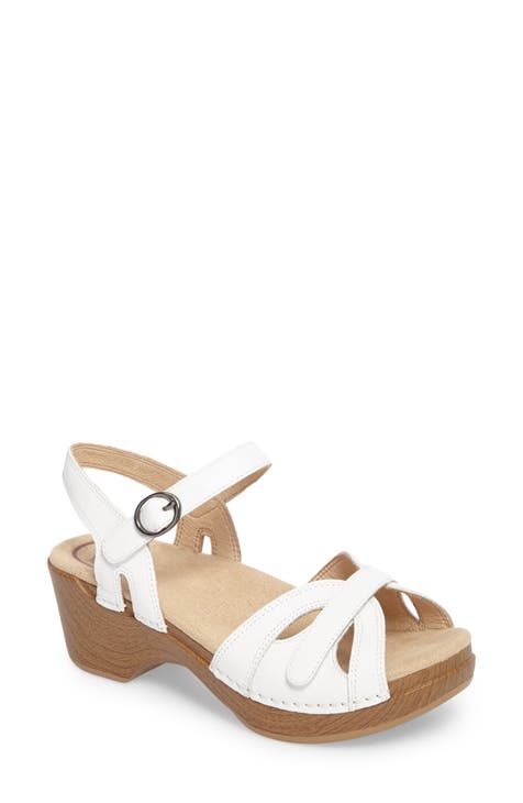 Dansko store white sandals