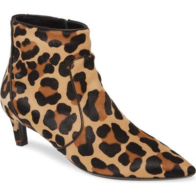 Aquatalia Marilisa Weatherproof Genuine Calf Hair Bootie, Brown