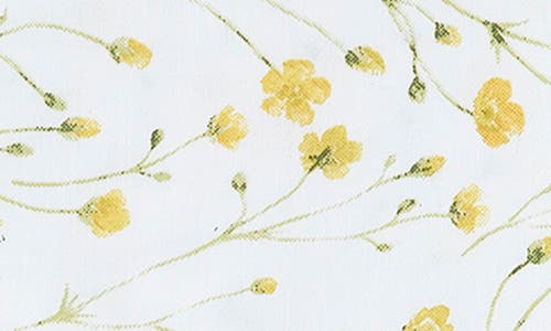 Melange Home 400 Thread Count Butter Floral 4-piece Sheet Set In Yellow
