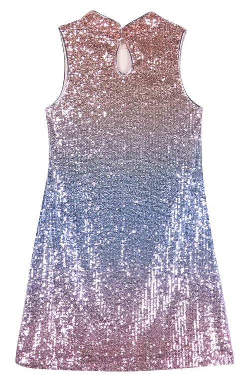 ZUNIE ZUNIE KIDS' GRADIENT SEQUIN SHIFT DRESS