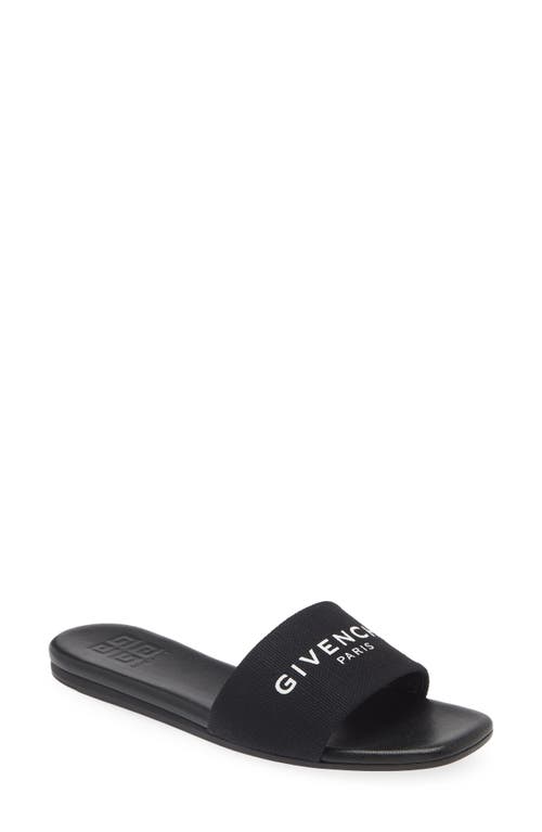 Givenchy 4G Flat Slide Sandal Black at Nordstrom,