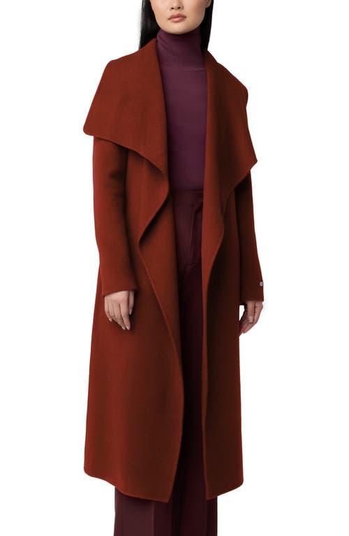 Shop Soia & Kyo Britta Wool Blend Coat In Copper