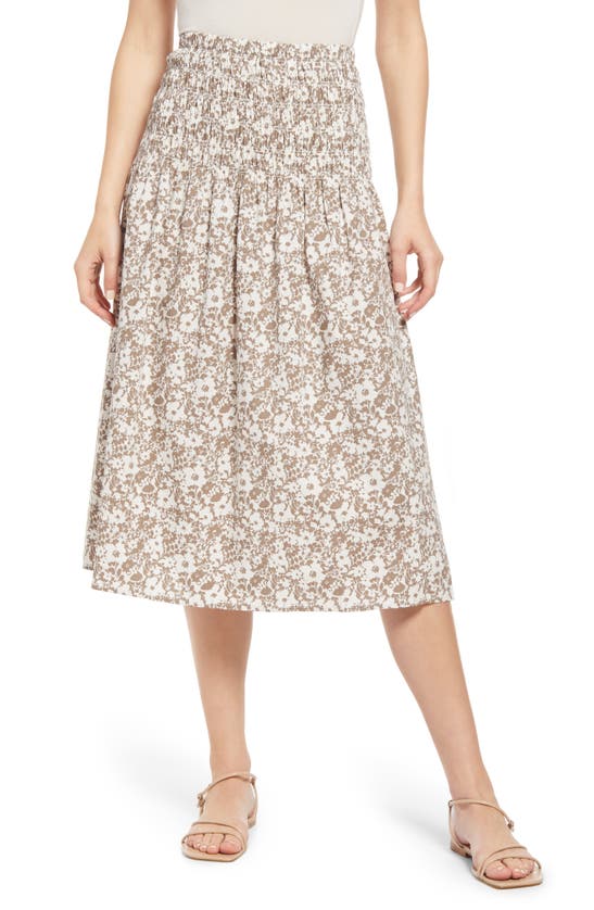 Rails Selena Midi Skirt In Cafe Floral