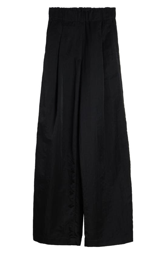 Dries Van Noten Pila Crinkled Wide Leg Pants In Black 900 | ModeSens