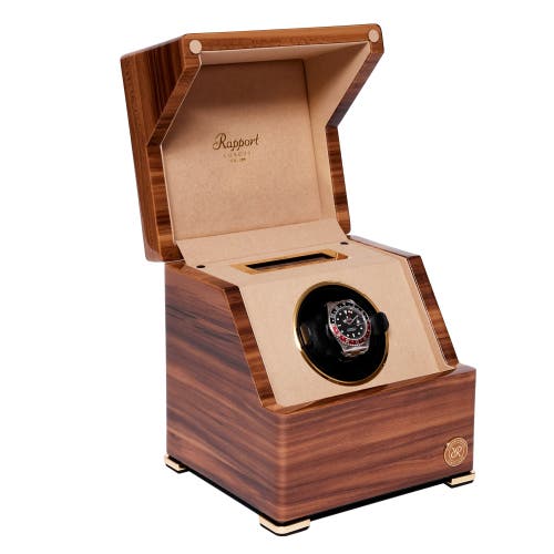 Shop Rapport London Perpetua Single Watch Winder In Walnut