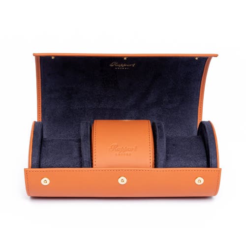 Rapport London Hyde Park Three Watch Roll In Tan