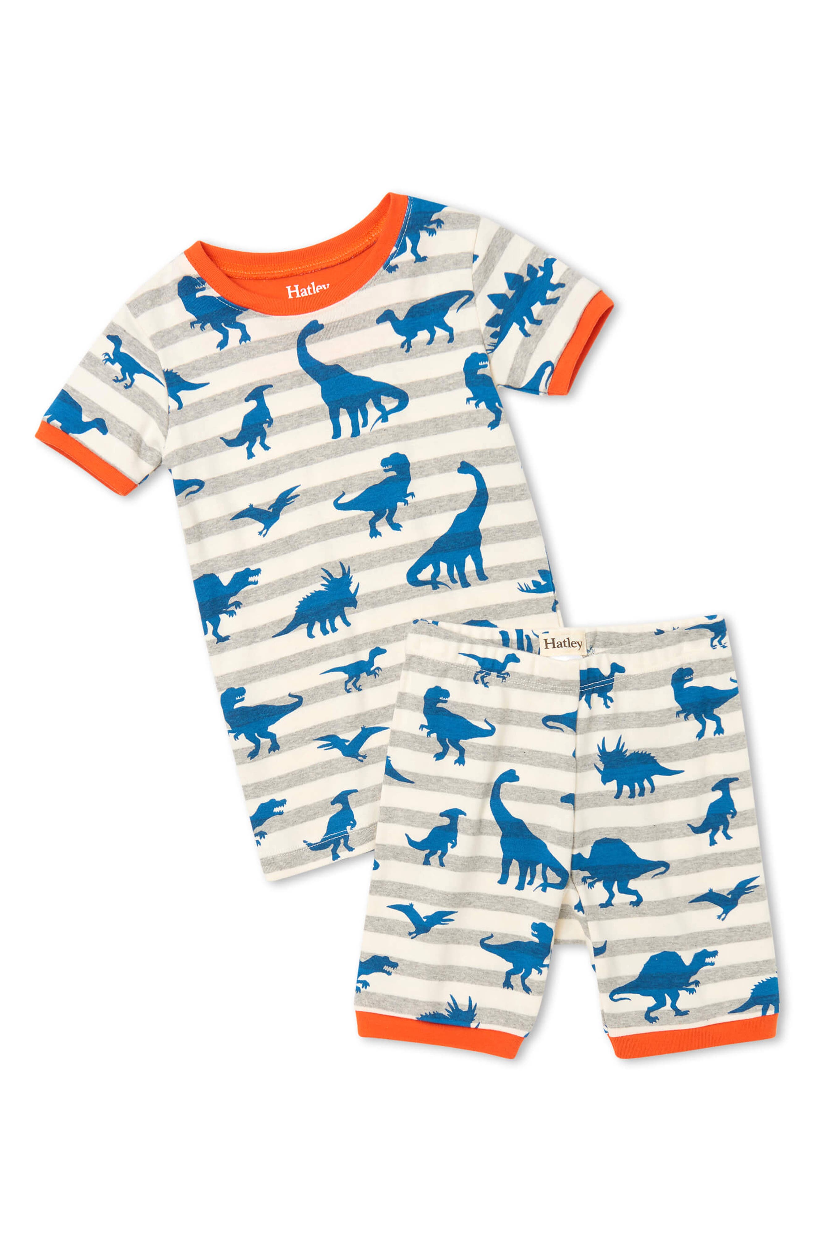 Le Top Baby Boys A Dog's Life Striped Bodysuit and Pant Set Three Dogs Applique 