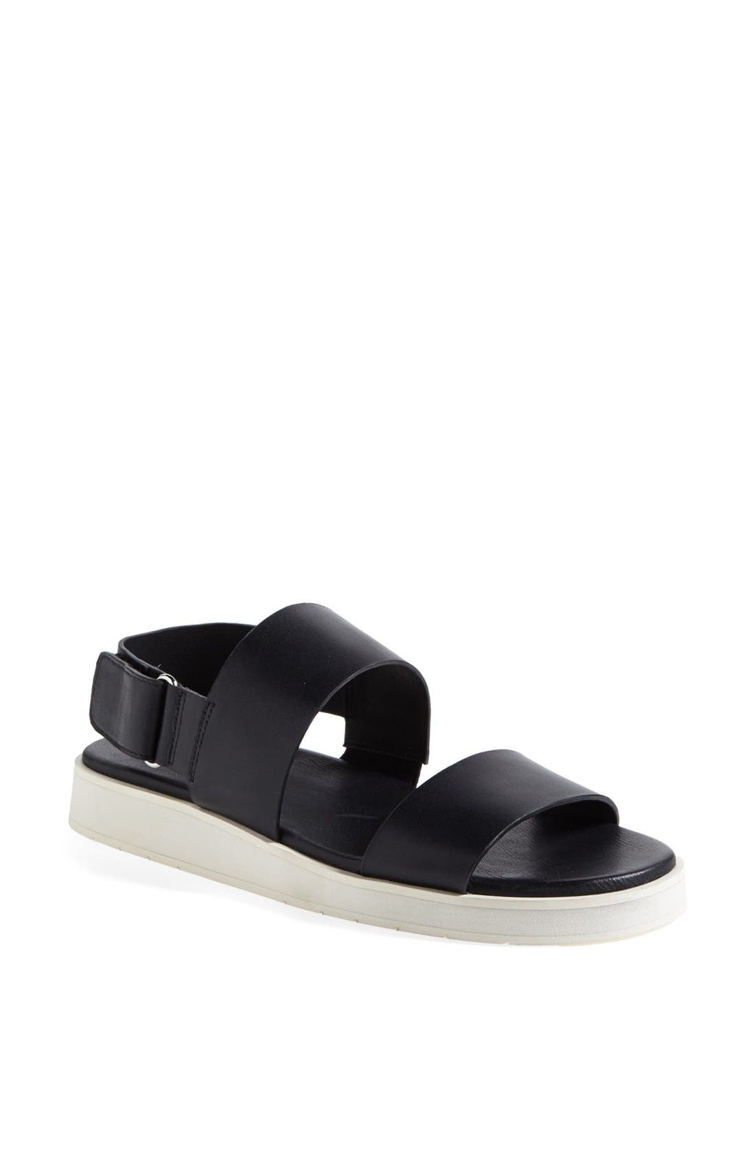 vince brennen leather sandal