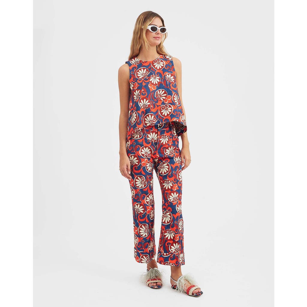 Shop La Doublej Hendrix Pants Moonflower Navy