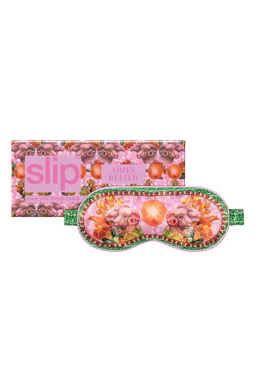 Shop Slip Pure Silk Zodiac Sleep Mask In Aries