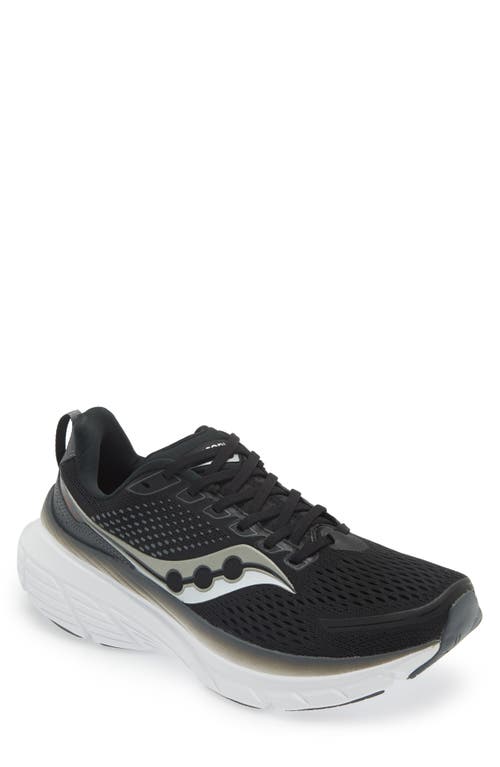 Saucony Guide 17 Running Shoe in Black/Shad 