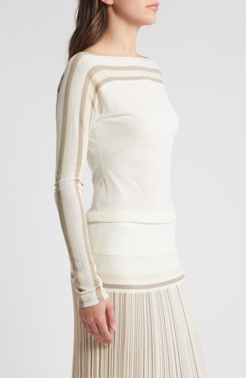 Shop Faithfull The Brand Citara Long Sleeve Knit Top In White