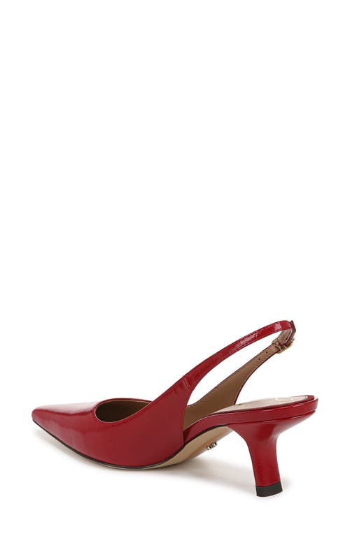 Shop Sam Edelman Bianka Slingback Pump In Deep Scarlet