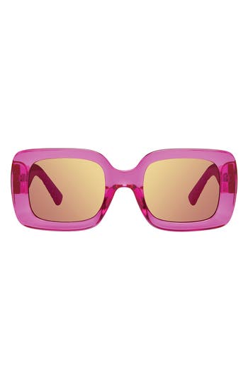 Kurt Geiger London 51mm Rectangle Sunglasses In Pink
