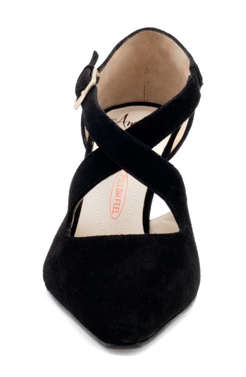Amalfi By Rangoni Ippolito Pointed Toe Pump In Black Cashmere