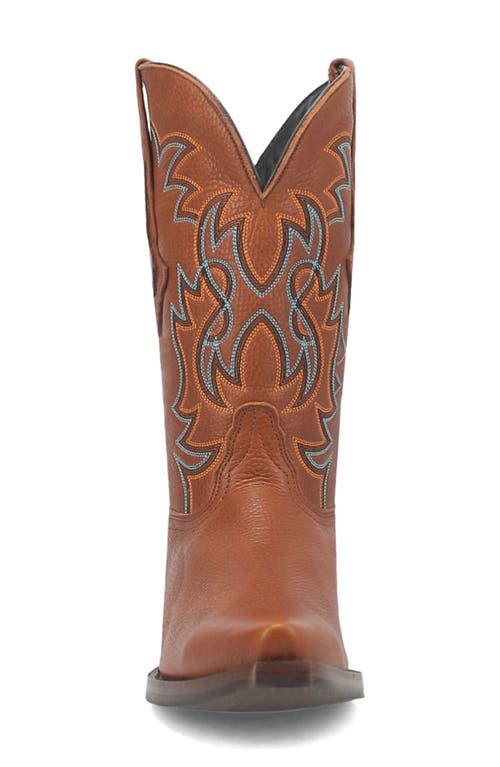 Shop Dingo Gold Rush Pebbled Leather Cowboy Boot In Tan