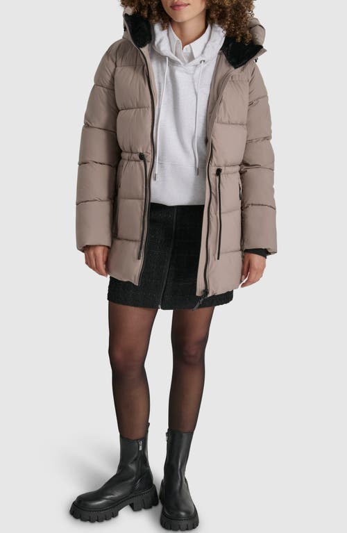 Dkny Stretch Puffer Jacket In Thistle