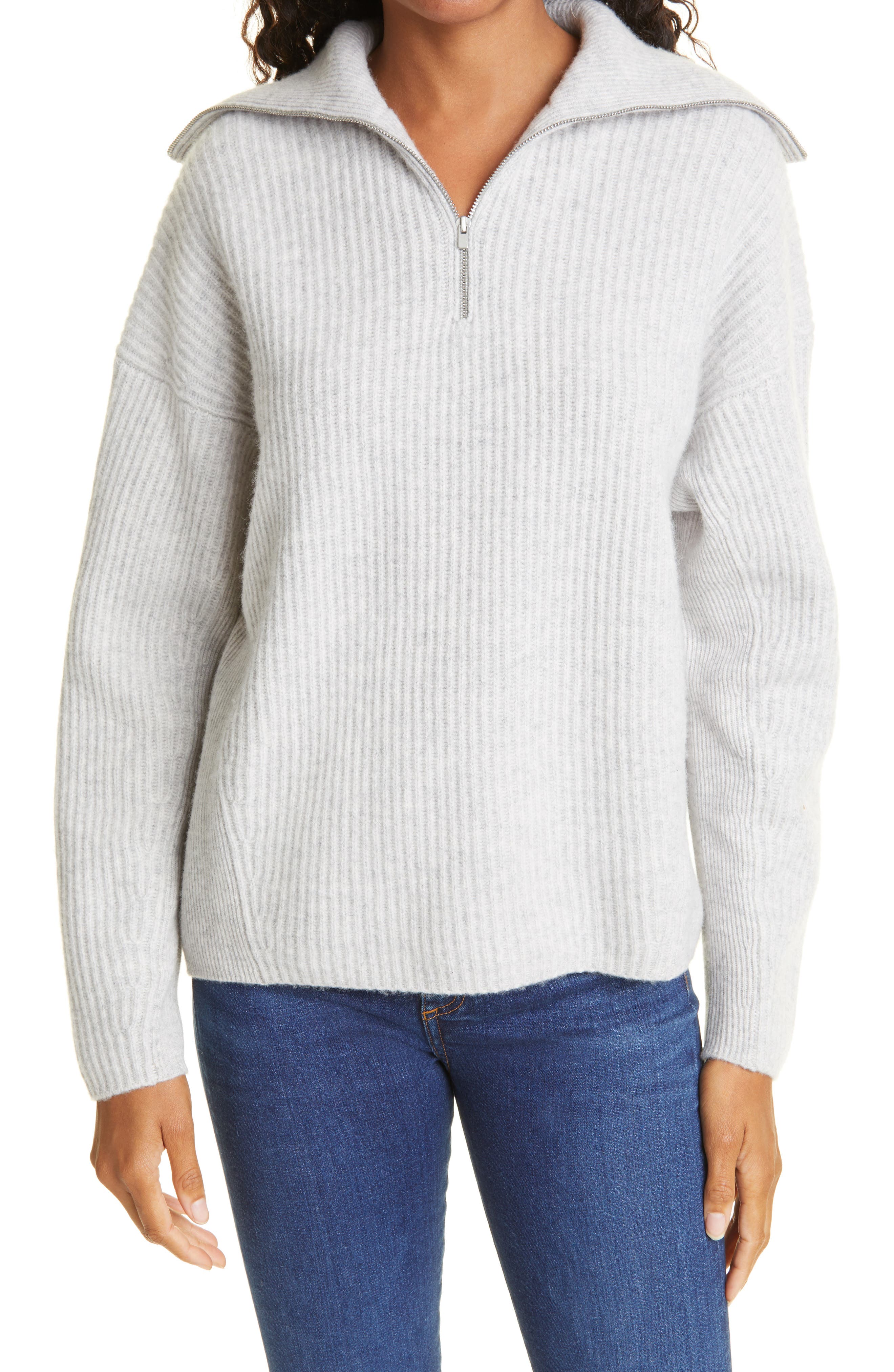 Women's Vince Wool & Cashmere Half-Zip Sweater