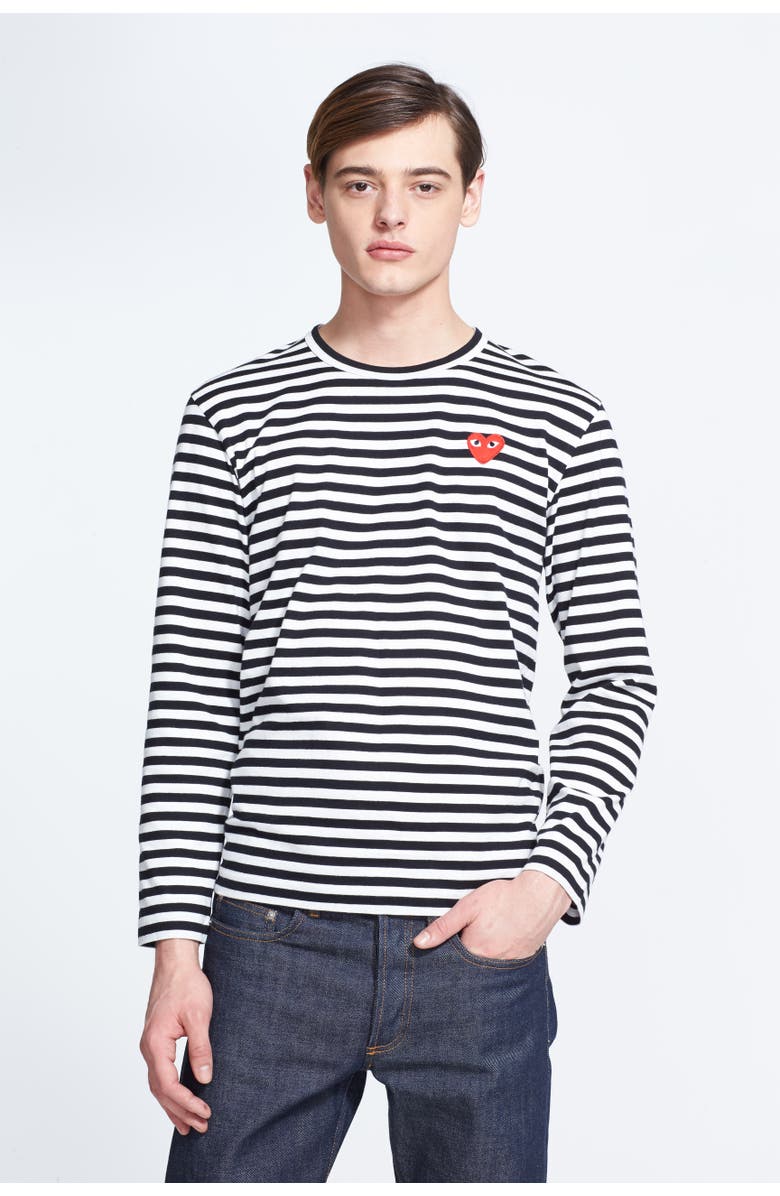 Comme des PLAY Stripe Long Sleeve T-Shirt | Nordstrom