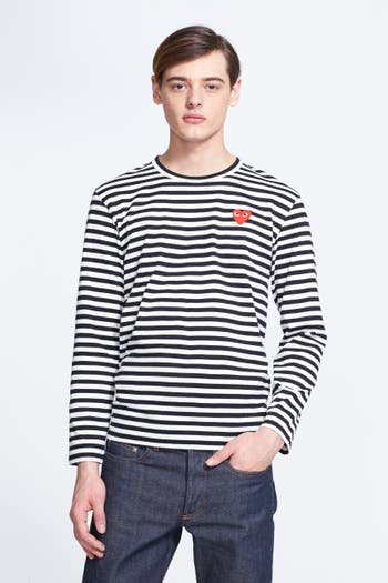 Comme Des Garçons Play Striped Longlseeved T-shirt - Farfetch