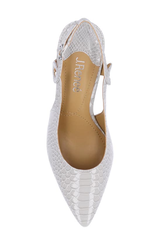 Shop J. Reneé Tindra Pointed Toe Slingback Pump In Light Grey