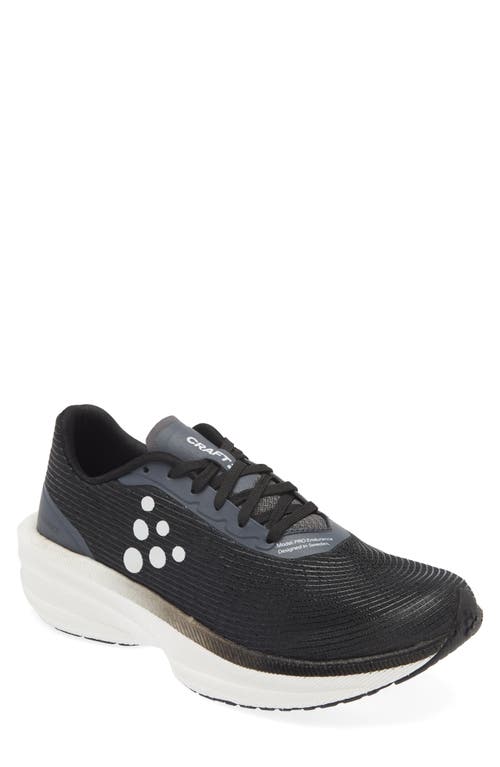 Pro Endur Distance Running Shoe in Black/White