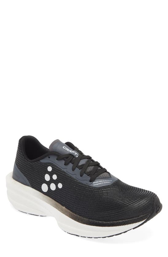 Craft Pro Endur Distance Running Shoe In Black/ White